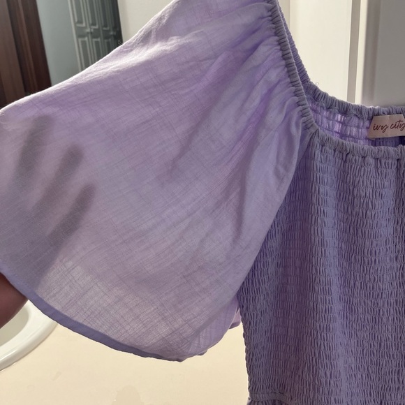 Ivy City Co Purple Lennon Dress - Picture 3 of 5